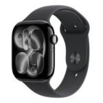 APPLE WATCH SERIES 11 GPS + CELLULAR 42MM SPACE GREY ALUMINIUN CASE WITH BLACK SPORT BAND M/L M