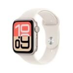 APPLE WATCH SERIES 11 GPS + CELLULAR 42MM GOLD TITANIUM CASE WITH LIGHT BLUSH SPORT BAND S/M M
