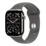 APPLE WATCH SERIES 11 GPS + CELLULAR 46MM NATURAL TITANIUM CASE WITH STONE GREY SPORT BAND M/L