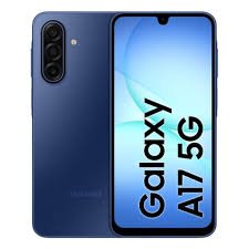 Samsung Galaxy A17 5G 8GB 256GB azul nuevo visto de frente y trasera