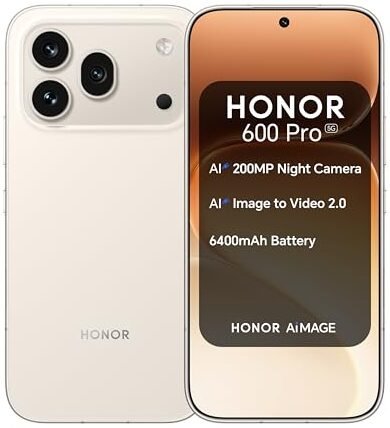 HONOR 600 Pro 12GB 512GB 5G blanco dorado nuevo con diseño Golden White