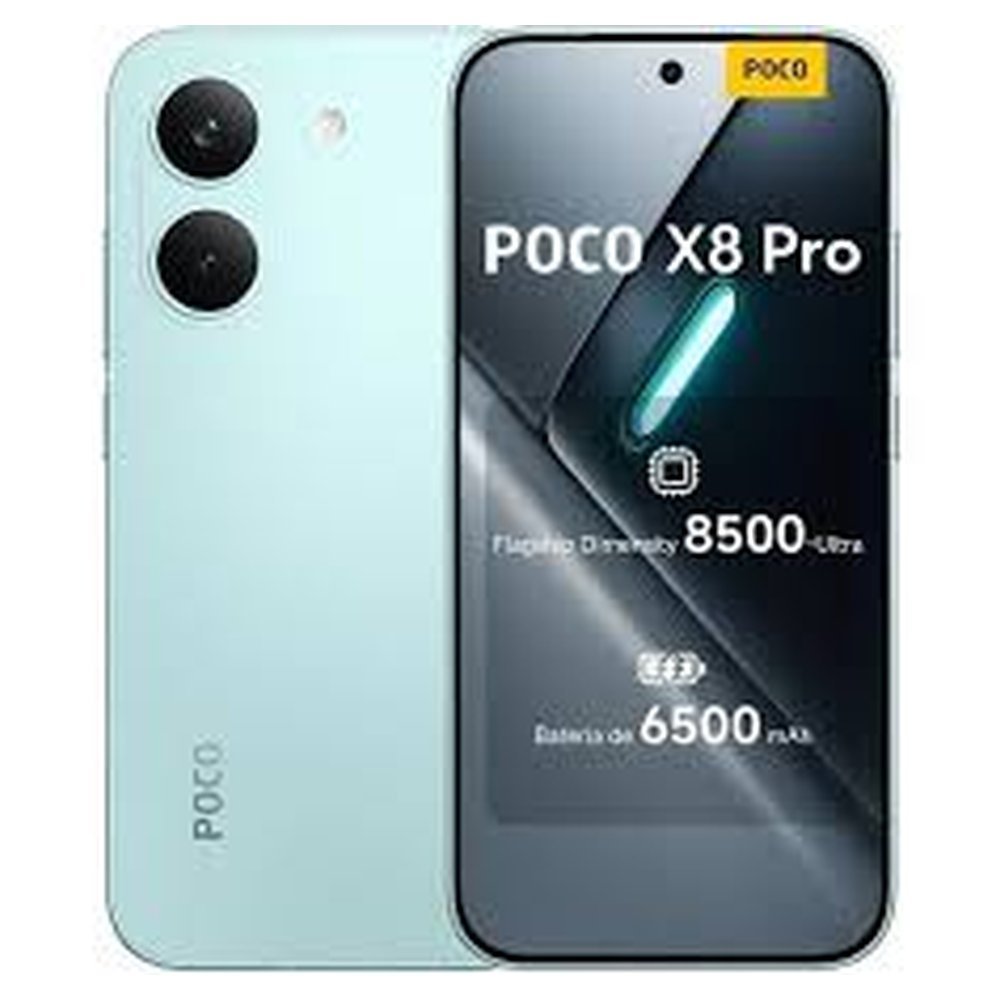 6932554412531 POCO X8 PRO 8+512GB MINT GREEN OEM - Imagen 1