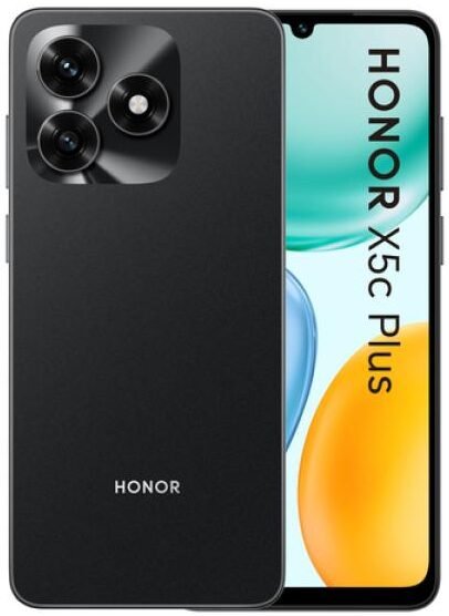 HONOR X5c Plus 4GB/256GB negro medianoche nuevo con diseño frontal y trasero