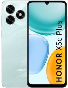 HONOR X5c Plus 4GB/256GB cian océano nuevo con diseño frontal y trasero