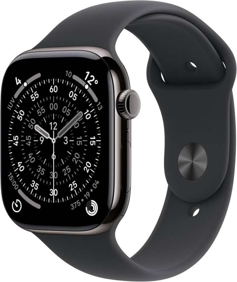 Apple Watch Series 11 GPS + Cellular 46mm Titanio Pizarra Slate Titanium con Black Sport Band M/L