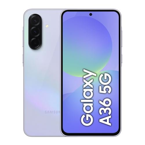 Samsung Galaxy A36 256GB lavanda nuevo con 8GB de RAM y conectividad 5G