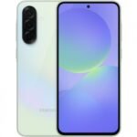 Samsung Galaxy A36 5G 256GB verde lima Awesome Lime nuevo vista frontal y trasera