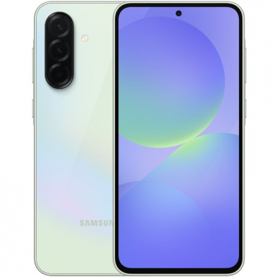 Samsung Galaxy A36 5G 256GB verde lima Awesome Lime nuevo vista frontal y trasera