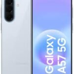 Samsung Galaxy A57 5G 256GB azul hielo Awesome Icyblue nuevo vista frontal y trasera
