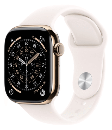 Apple Watch Series 11 GPS + Cellular 46mm Titanio Dorado Gold Titanium con correa Light Blush S/M