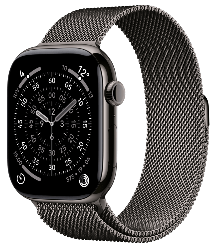 Apple Watch Series 11 GPS + Cellular 46mm Titanio Pizarra Slate Titanium con correa Milanese Loop