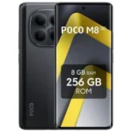 POCO M8 5G 8GB+256GB negro nuevo, vista frontal y trasera