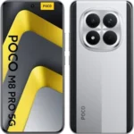 POCO M8 Pro 5G 8GB+256GB plata nuevo, vista frontal y trasera