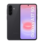 Samsung Galaxy A37 5G 256GB gris Awesome Charcoal nuevo vista frontal y trasera
