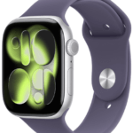 Apple Watch Series 11 LTE 46mm Aluminio Plata con correa Niebla Lila S/M