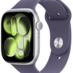 Apple Watch Series 11 LTE 46mm Aluminio Plata con correa Niebla Lila M/L