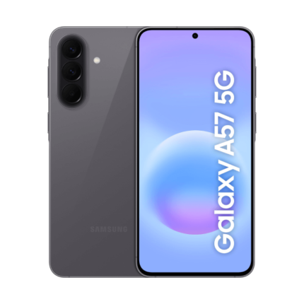 Samsung Galaxy A57 5G 256GB gris Awesome Gray nuevo vista frontal y trasera