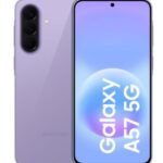 Samsung Galaxy A57 5G 256GB lila Awesome Lilac nuevo vista frontal y trasera