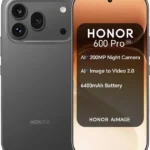 HONOR 600 Pro 12GB/512GB negro nuevo con diseño frontal y trasero