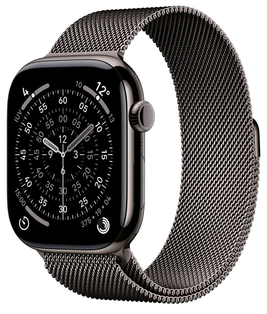 Apple Watch Series 11 Titanio Pizarra 46mm Apple Watch Series 11 GPS + Cellular 46mm Titanio Pizarra Slate Titanium con Milanese Loop S/M