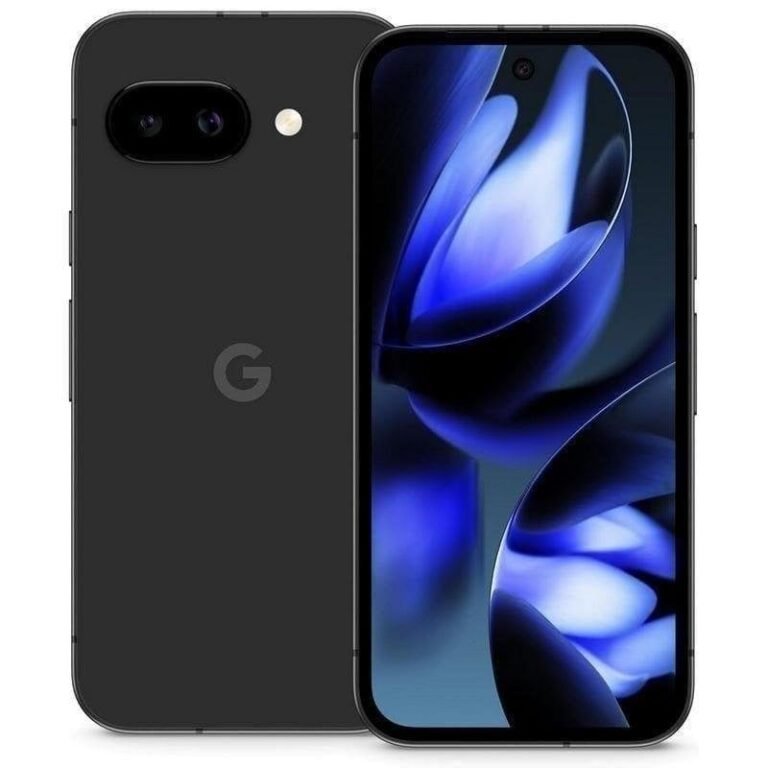Google Pixel 9a 8GB 128GB negro obsidiana vista frontal