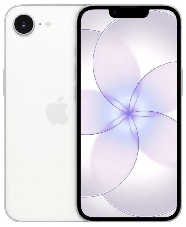 Apple iPhone 17e 256GB blanco (White) vista frontal