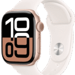 Apple Watch Series 10 LTE 42mm Aluminio Oro Rosa con correa deportiva Light Blush