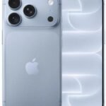 Apple iPhone 18 Pro 1TB Azul Glacial (Glacier), vista frontal y trasera.
