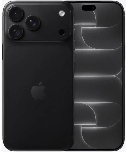 Apple iPhone 18 Pro Max 256GB Negro (Black), vista frontal y trasera.