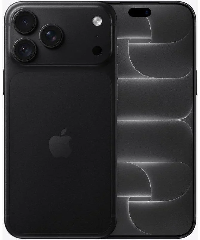 iPhone 18 Pro Max 256GB Negro Apple iPhone 18 Pro Max 256GB Negro (Black), vista frontal y trasera.