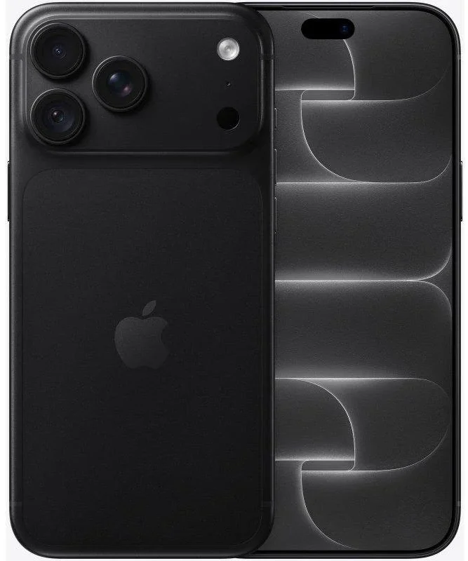 iPhone 18 Pro Max 512GB Negro Apple iPhone 18 Pro Max 512GB Negro (Black), vista frontal y trasera.