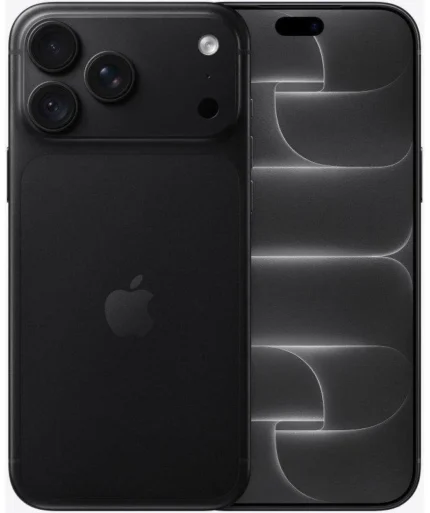 Apple iPhone 18 Pro Max 2TB Negro (Black), vista frontal y trasera del smartphone.