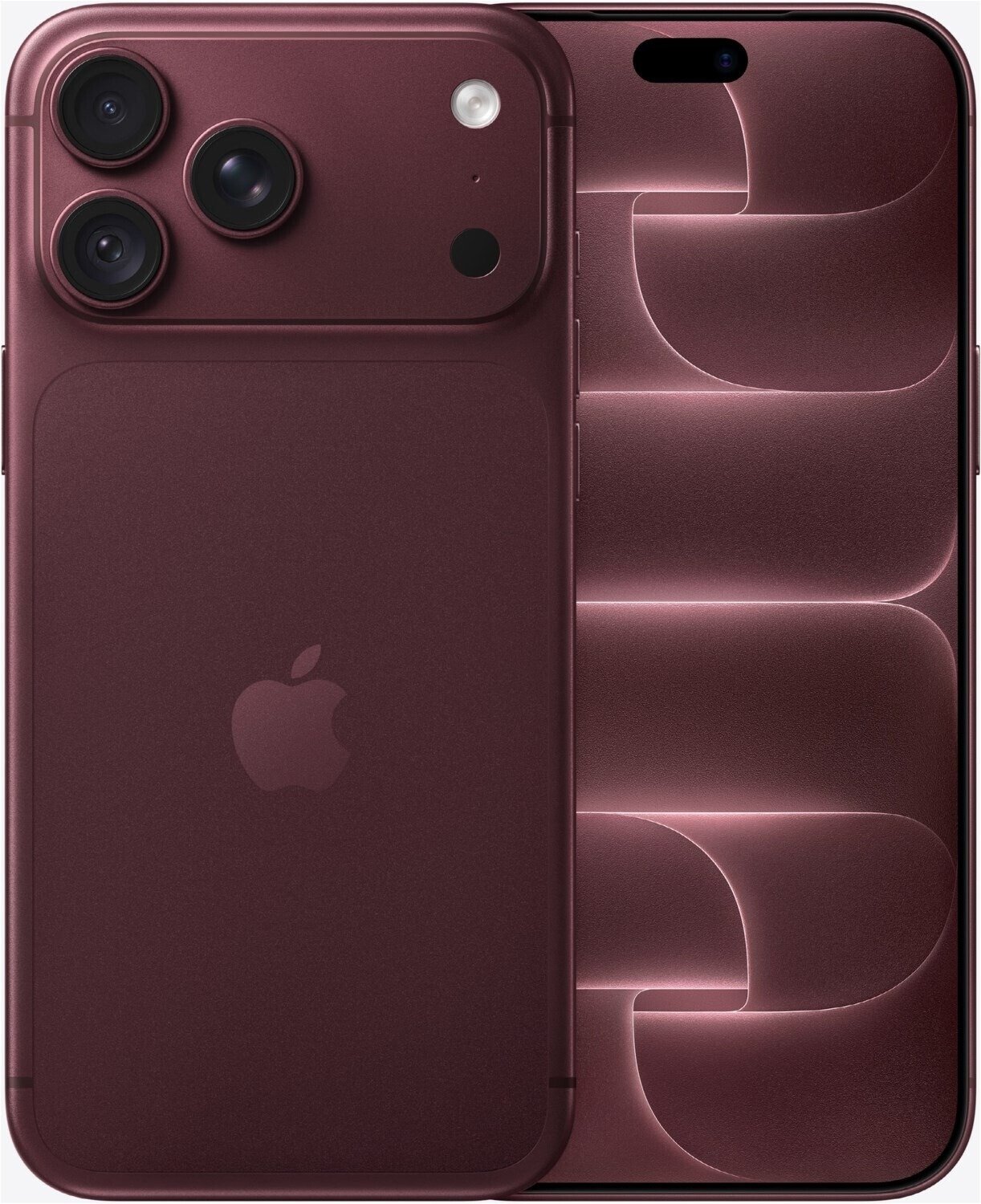 iPhone 18 Pro Max 256GB Burdeos Apple iPhone 18 Pro Max 256GB Burdeos (Burgundy), vista frontal y trasera.
